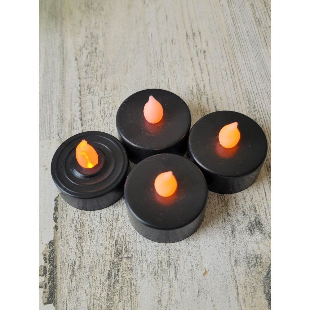 Black LED candle set Halloween home‎ decor
